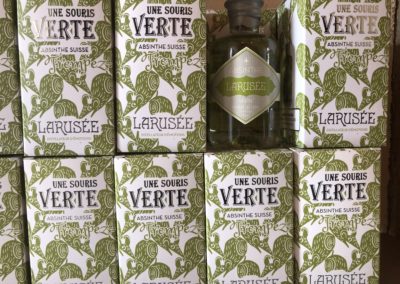 Oh la belle absinthe verte! Joliment appelée "Une souris verte" par Larusée