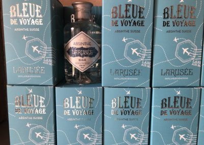 Oh la belle absinthe bleue! De Larusée, bien sûr...