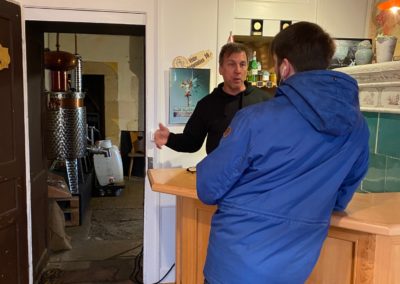 Philippe Martin de la Distillerie La Valote avec PO Bachmann